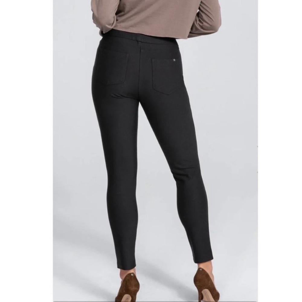 HONEYLOVE EverReady Size 2X Ponte Knit‎ pull on Slim 2-Pocket Ankle Pants Black - Picture 9 of 10